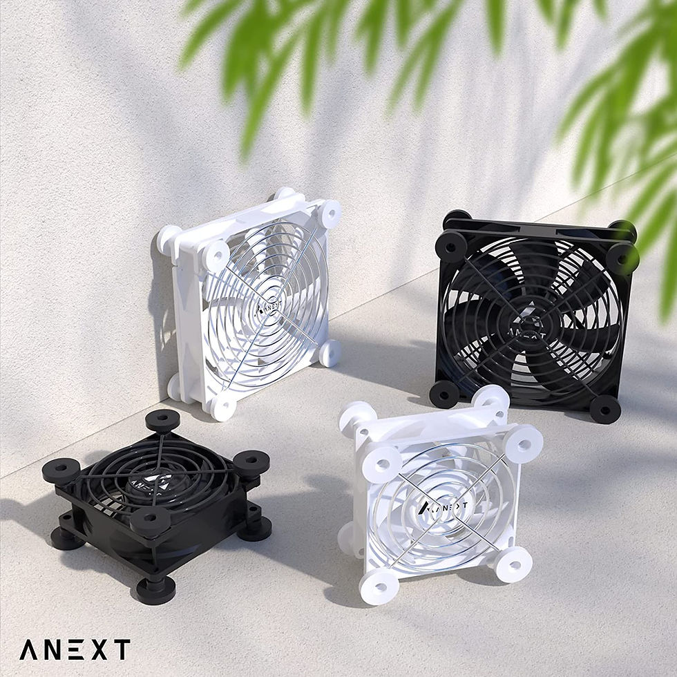 Thumbnail: ANEXT 120mm USB Multi Fan Black 2 Packs