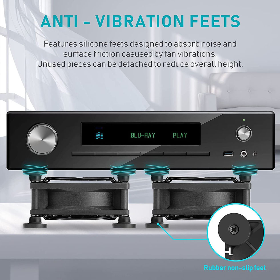Thumbnail: ANEXT 80mm USB Multi Fan Black 2 Packs