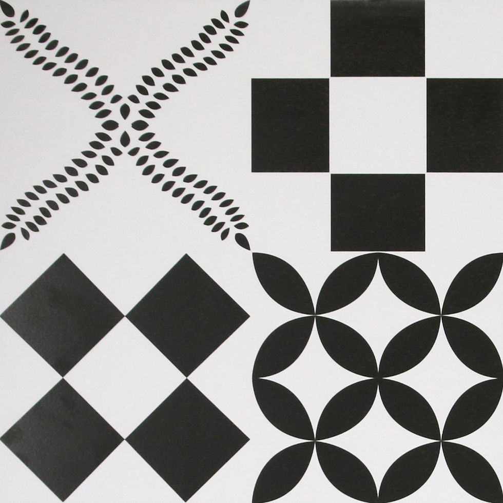 縮圖：中國佛山瓷磚 China Foshan Tiles Encaustic Tiles 啞光地磚 牆磚F068花磚 裝飾磚 混裝發貨 隨機圖案 30×30cm