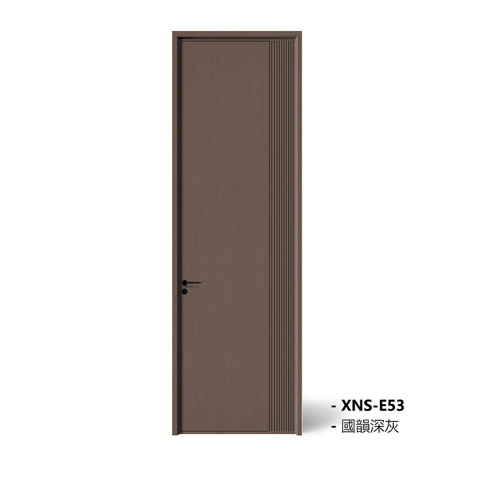 縮圖：Wooden Doors Z50 （包木框和門鎖）國韻深灰 XNS-E53  碳晶門 實木復合門 生態門 現代簡約風格