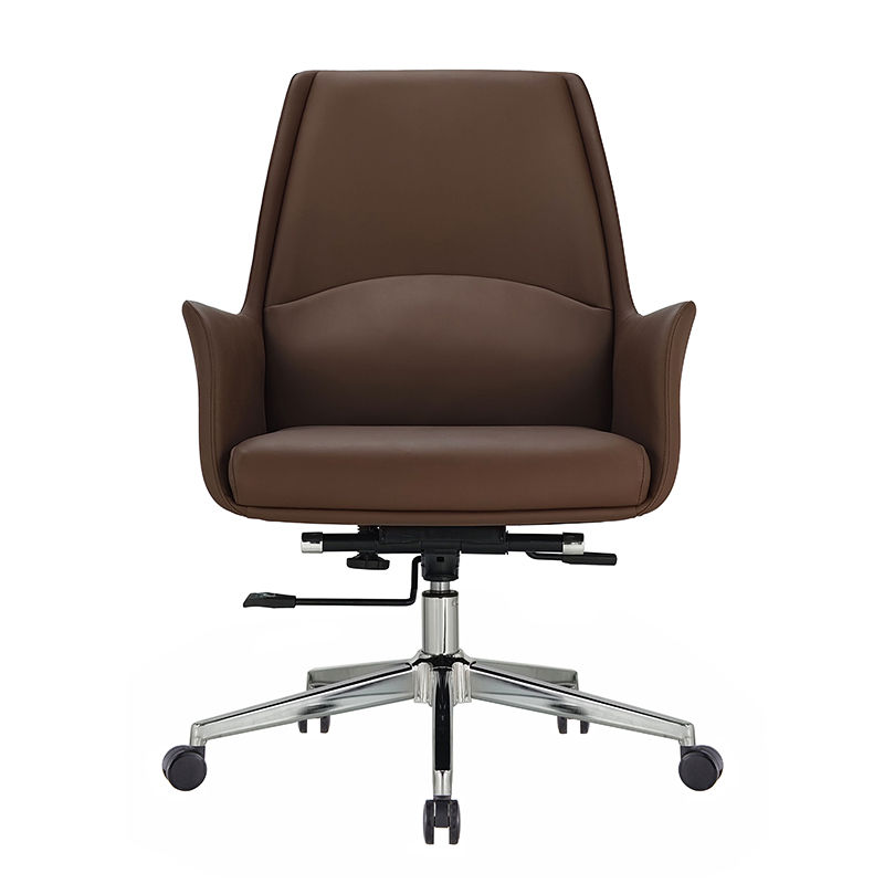 縮圖：（包送貨）皮革大班椅 帶輪舒適柔軟 升降辦公椅 弓字椅 BK-861-3