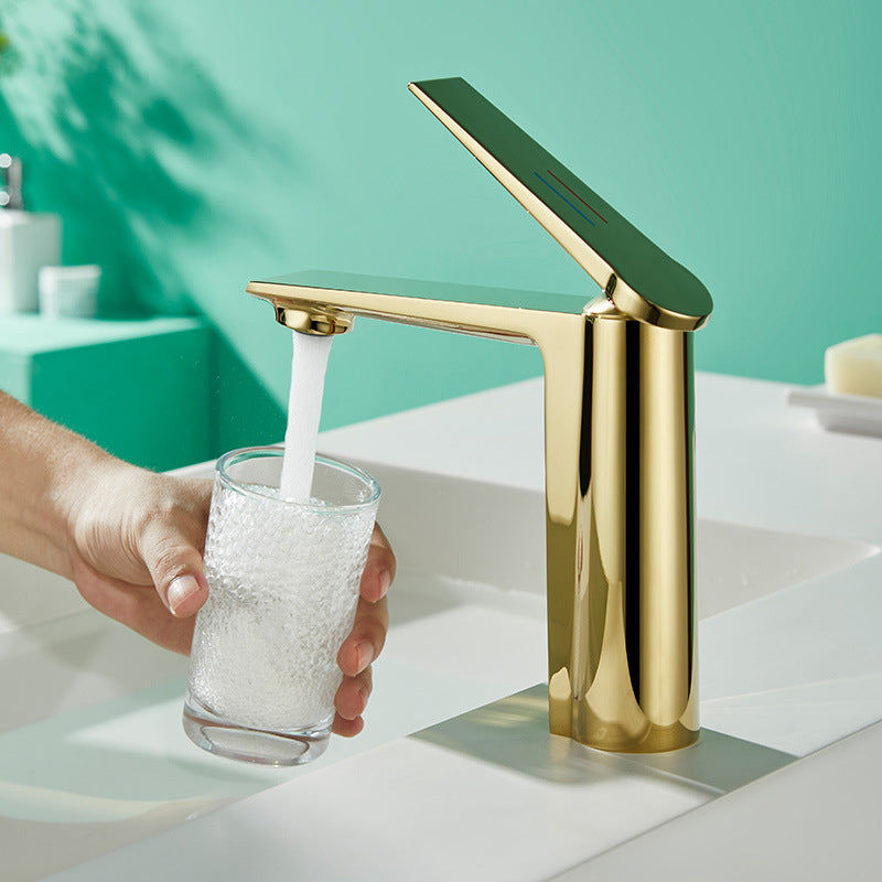 縮圖：Faucet BB-5131 現代简约款不鏽鋼浴室面盤冷热龍頭 全銅精鑄工藝陶瓷閥芯