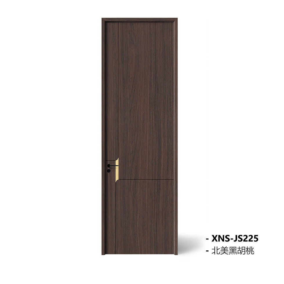 縮圖：Wooden Doors Z50 （包木框和門鎖）科定胡桃2號 XNS-JS225  碳晶門 實木復合門 生態門 現代簡約風格