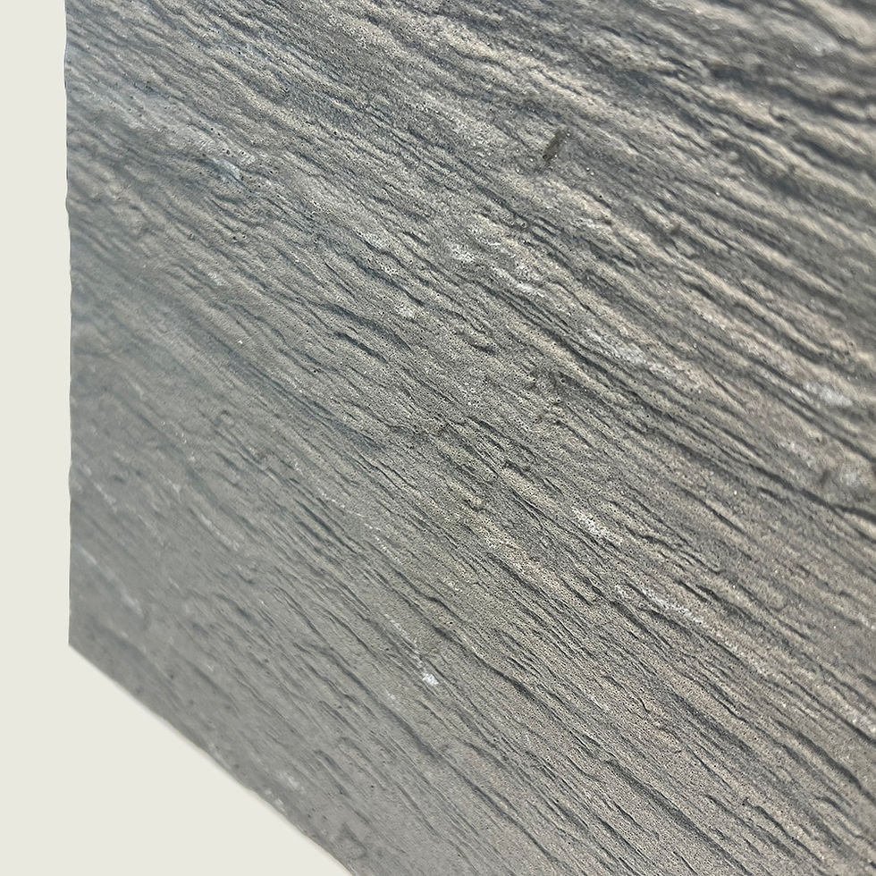 縮圖：Flexible Stone 軟瓷 Veneer Sheet 柔性石材 防水防潮 歲月石 120x60cm 中灰色 米白色