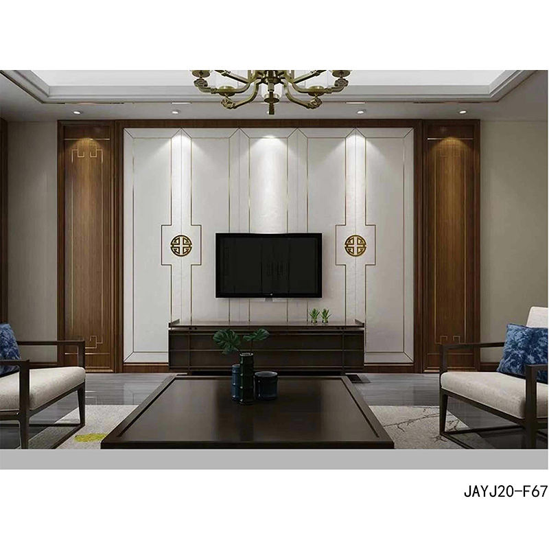 縮圖：3D Leather Wall Panels 鋁合金鑲嵌硬包 可訂造尺寸 皮紋牆板 立體牆板 繡花牆板 透光牆板 藝術背景墻