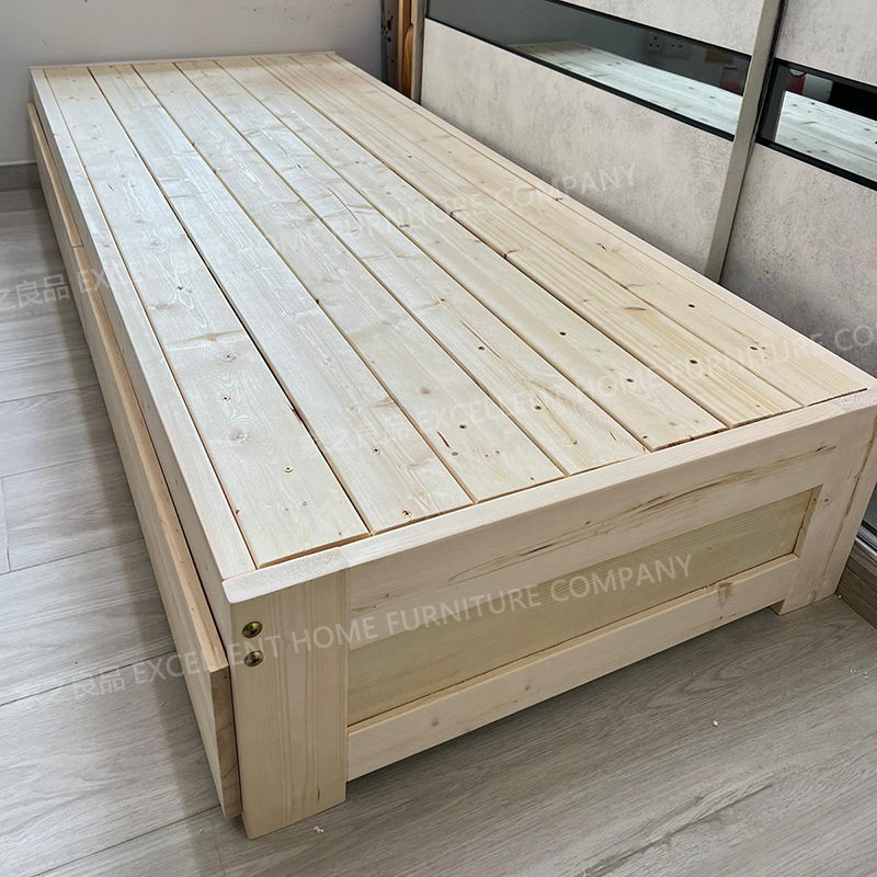 縮圖：(包送貨包安裝) 松木實木床架 單人床 雙人床 可提供尺寸訂造 swb003