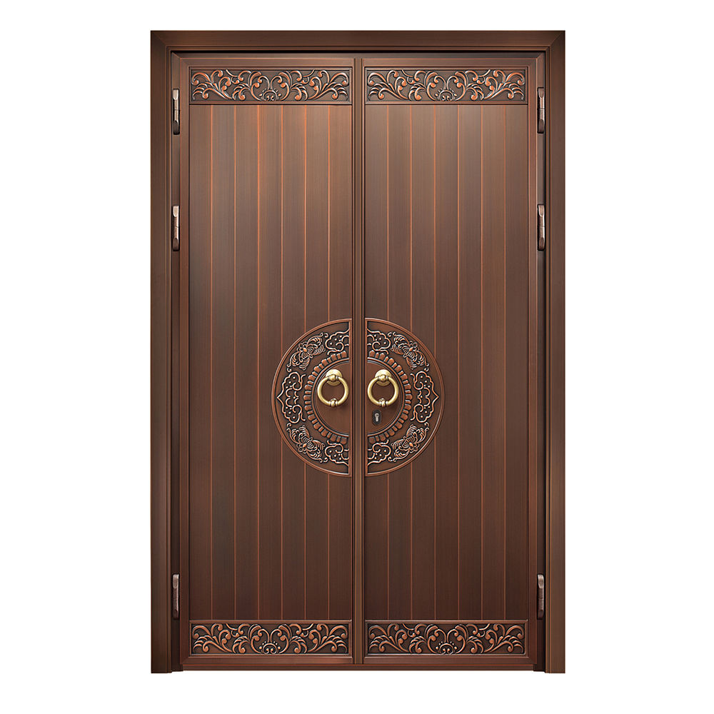 大門 入戶門 XB-312Z 纯铜装甲门 Front Doors Exterior doors 不鏽鋼大門 表面鍍銅工藝 別墅大門 包框包鎖 多色