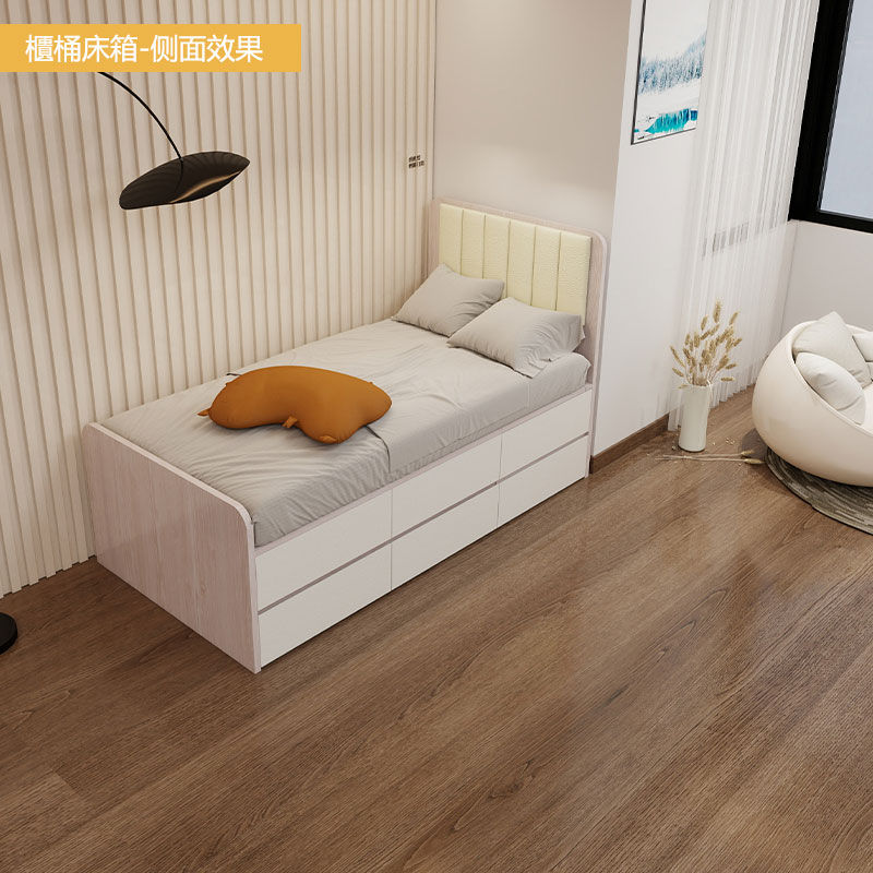 縮圖：(包送貨包安裝) 組合床 多功能儲物床 櫃桶子母床一體床 尺寸可訂造 snow系列