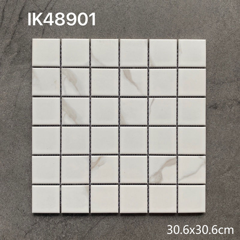 縮圖：Marble Mosaic Tiles 馬賽克磁磚 IK系列 30×30cm 大理石紋理 Porcelain