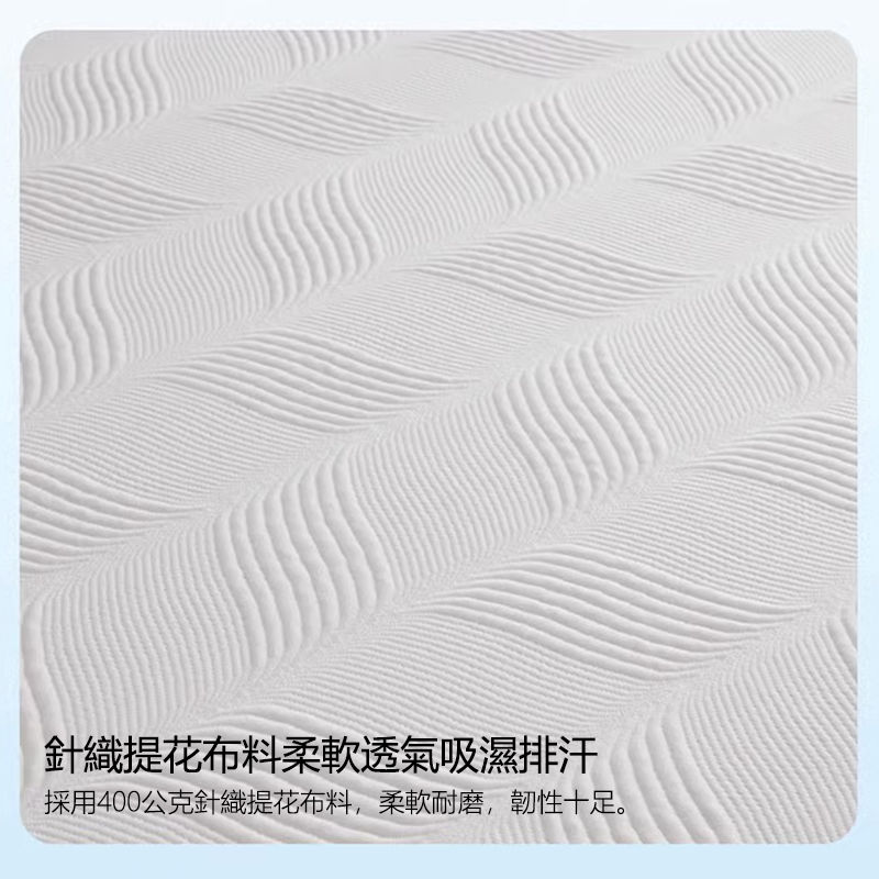 縮圖：(包送貨) 藍色凝膠慢回彈記憶綿床褥 特強回彈 軟硬適中 尺寸可訂做  8/10CM厚 mts051