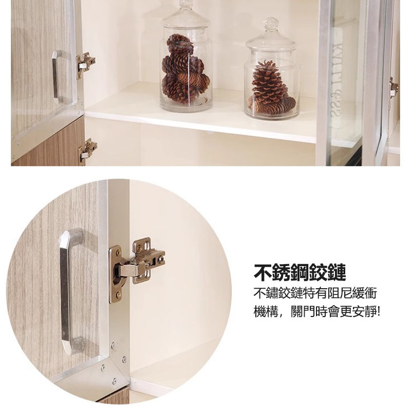 縮圖：（包送貨包安裝）現代簡約 組合附門書櫃 玻璃門書櫃 雙單門帶鎖辦公收納架 JY-G001