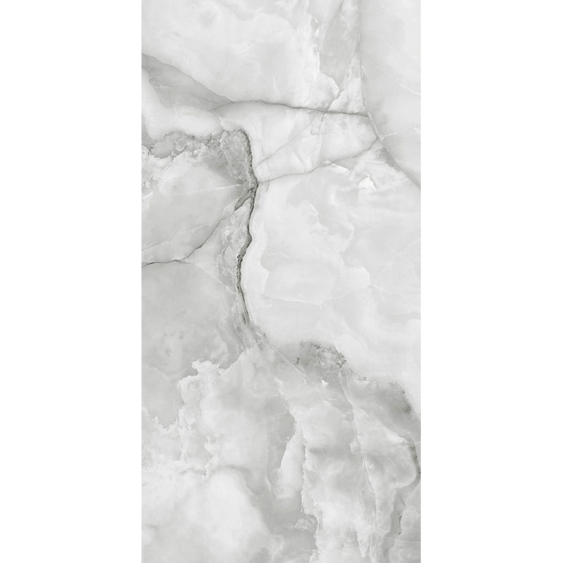 縮圖：意大利設計瓷磚 Italian Design Tiles 奢石系列 LJ75G003 瑪瑙灰 75x150cm 亮光面 地磚 牆磚