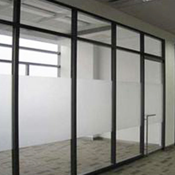 縮圖：(包送貨) 鋁合金磨砂玻璃隔斷 辦公室全玻璃隔斷牆 磨砂鋼化玻璃隔音隔牆GWP004