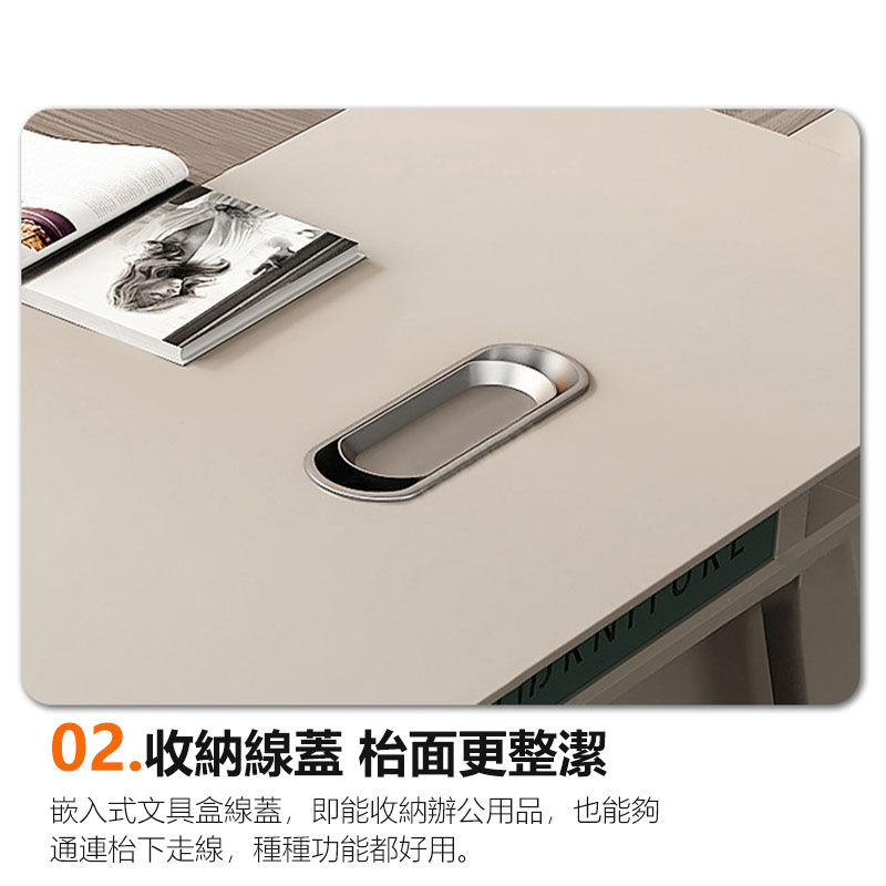 縮圖：（包送貨包安裝）經理電腦桌 大班台 收納儲物辦公檯 SJRG-L-2