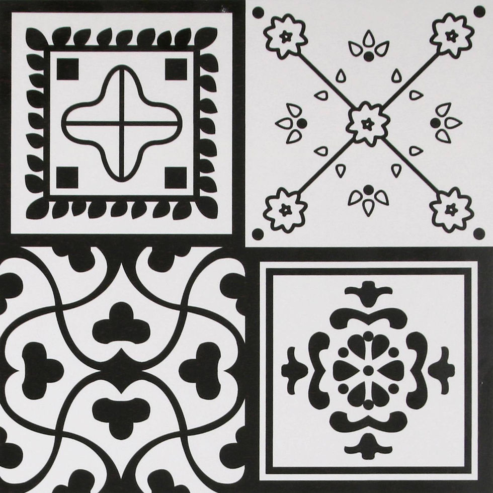 縮圖：中國佛山瓷磚 China Foshan Tiles Encaustic Tiles 啞光地磚 牆磚F068花磚 裝飾磚 混裝發貨 隨機圖案 30×30cm