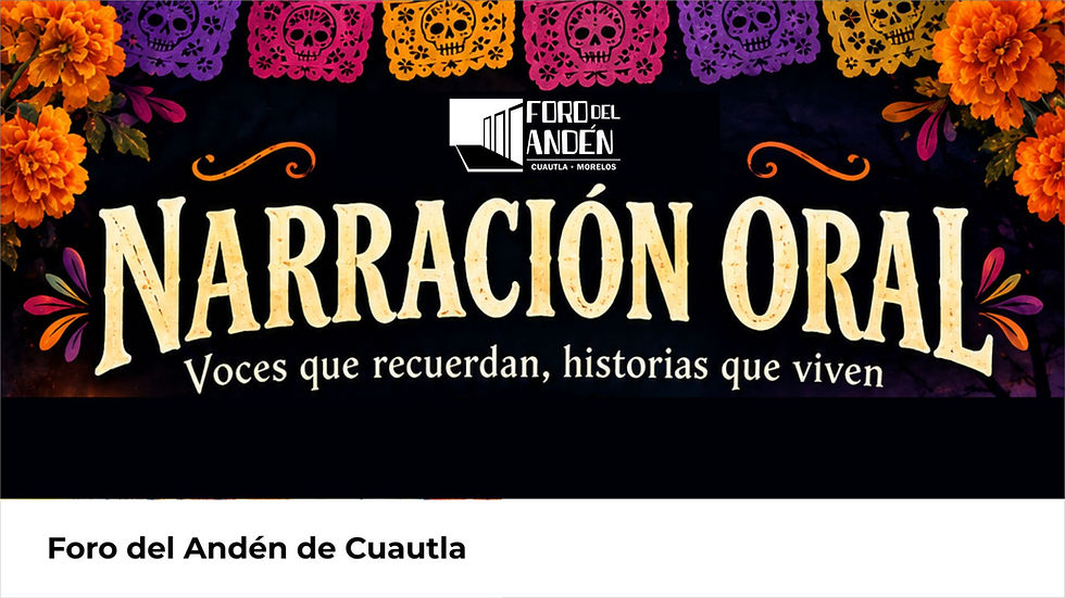 Narración Oral: Voces que recuerdan, historias que viven | Cierre de taller