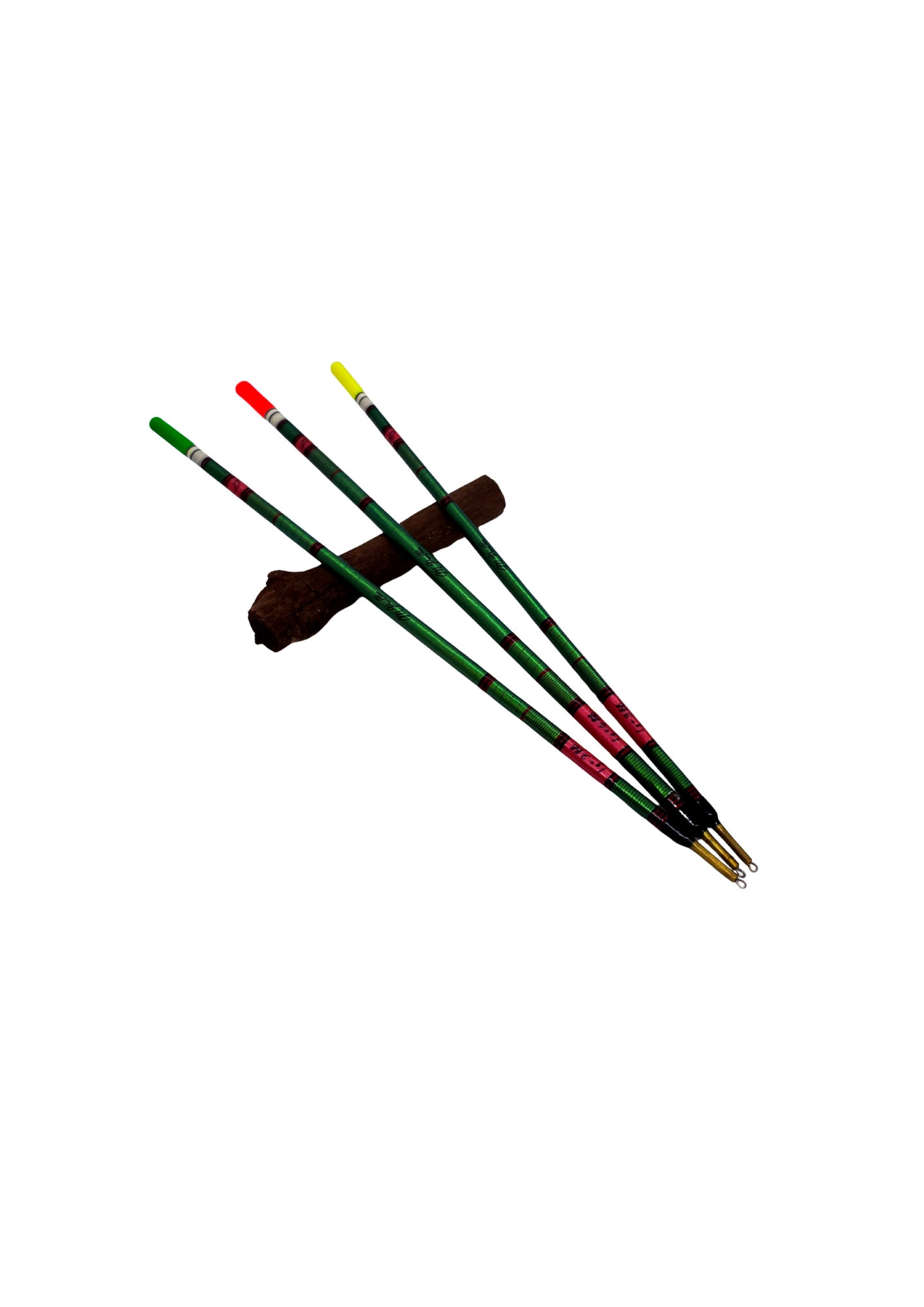 Handmade Straight Peacock Wagglers. 1g Semi-Loaded Wagglers