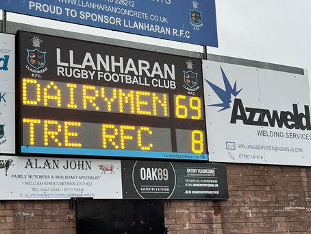 Llanharan RFC 69 vs Treharris RFC 8
