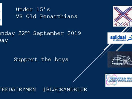 U15's Away to Old Penarthians
