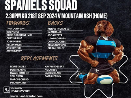 Spaniels Team vs Mountain Ash RFC