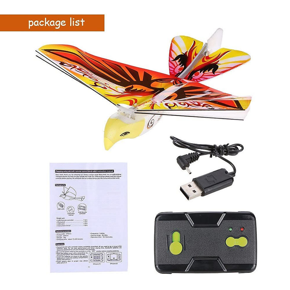 Thumbnail: Robotics Birds Ornithopter WildCard India Techboy 98007+ 2.4Ghz Remote Control