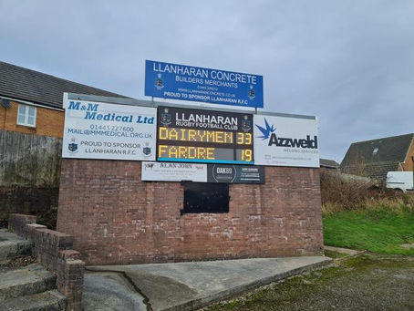 Llanharan RFC 33 Llantwit Fardre RFC 19