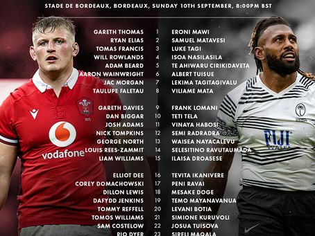 Wales vs Fiji RWC