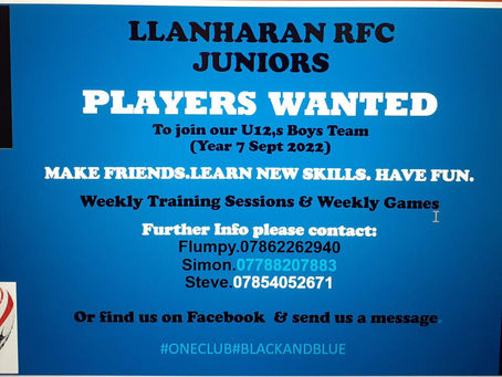 U 12 Players Wanted