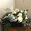 Thumbnail: Grand centerpiece in porcelain box with candle and small glass vase 