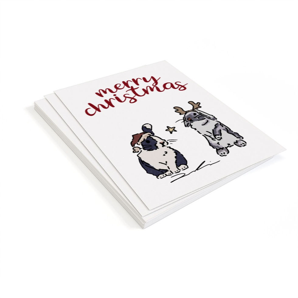 Thumbnail: Hand-drawn Christmas Cards Pack of 6