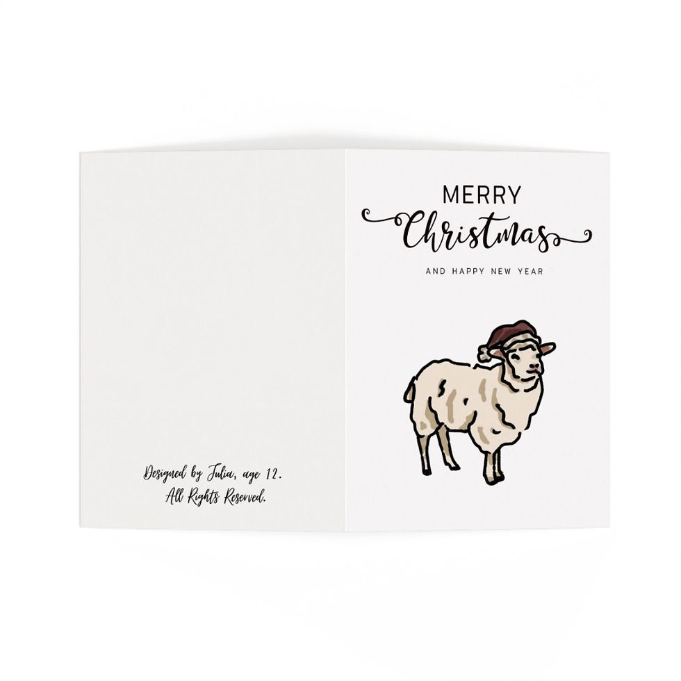 Thumbnail: Sheep Christmas Cards Pack of 6