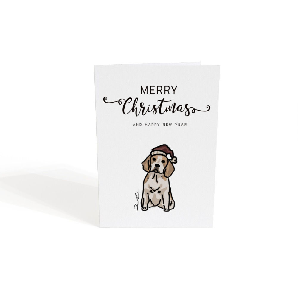 Beagle Christmas Cards Pack of 6