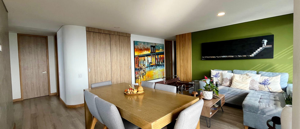 Apartamento en venta con vista privilegiada desde piso alto en Las Palmas.