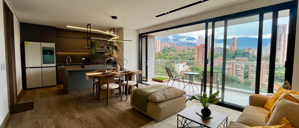 Apartamento en venta con amplios espacios y excelente iluminación.