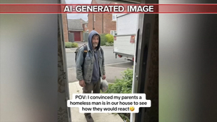A viral TikTok trend involving a supposed homeless man in people’s homes is sparking legal trouble across the United States.