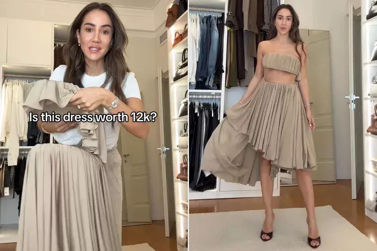 Influencer Tamara Kalinic and her $16,050 Alaïa dress. Credit : Tamara Kalinic/Instagram