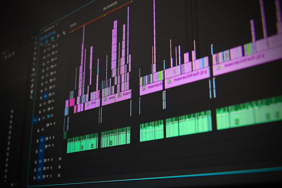 Professional video editing controls representing California's new post-production tax credit