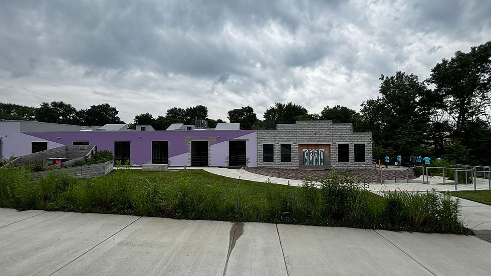 The future home of Indianapolis' contemporary art museum. Photo: Arika Herron/Axios