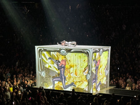 Madonna performing during the Celebration Tour in Seattle in 2024