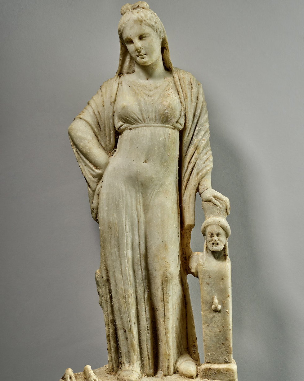 One of the key pieces in the show is a small marble statue of a goddess, thought to be either Aphrodite or Hecate.