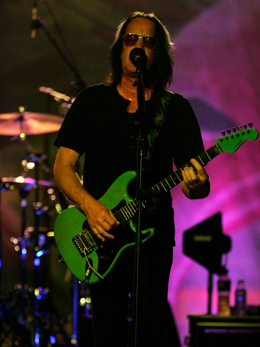 Todd Rundgren performing live, after his 2026 comments criticizing Taylor Swift