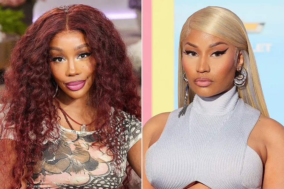 SZA; Nicki Minaj. Credit: Chris Haston/WBTV/Getty;Rodin Eckenroth/WireImage