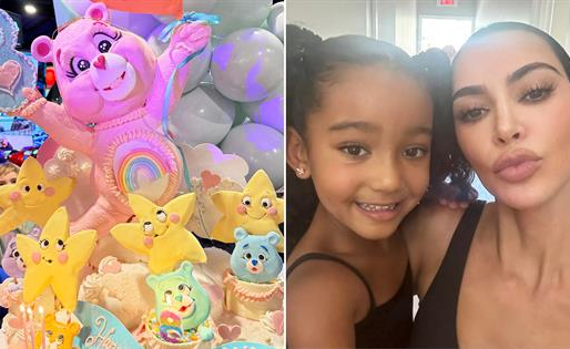 Kim Kardashian Throws a Dreamlike Care Bear-Themed 8th Birthday Spectacle for Daughter Chicago