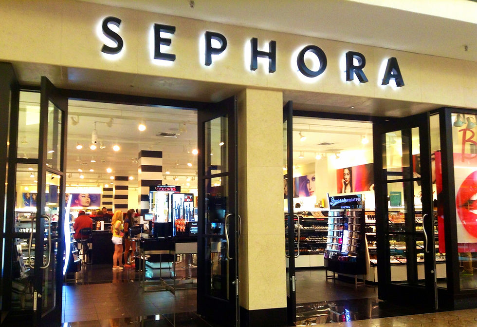 Exterior of a Sephora beauty store in the United States