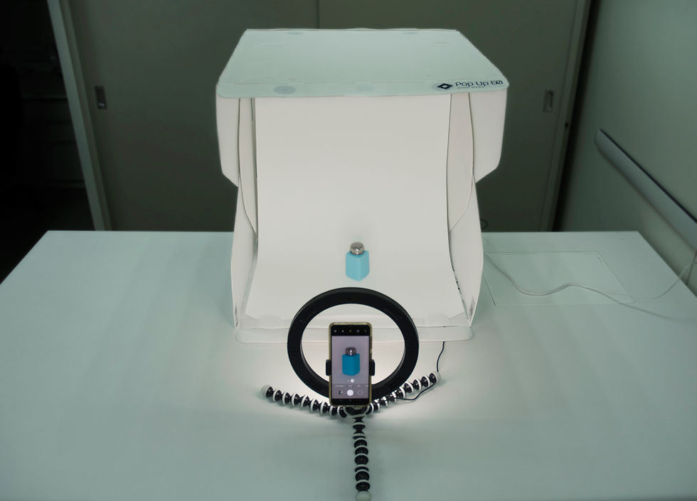 A smartphone and ring-light setup representing creator advertising and sponsorship disclosures