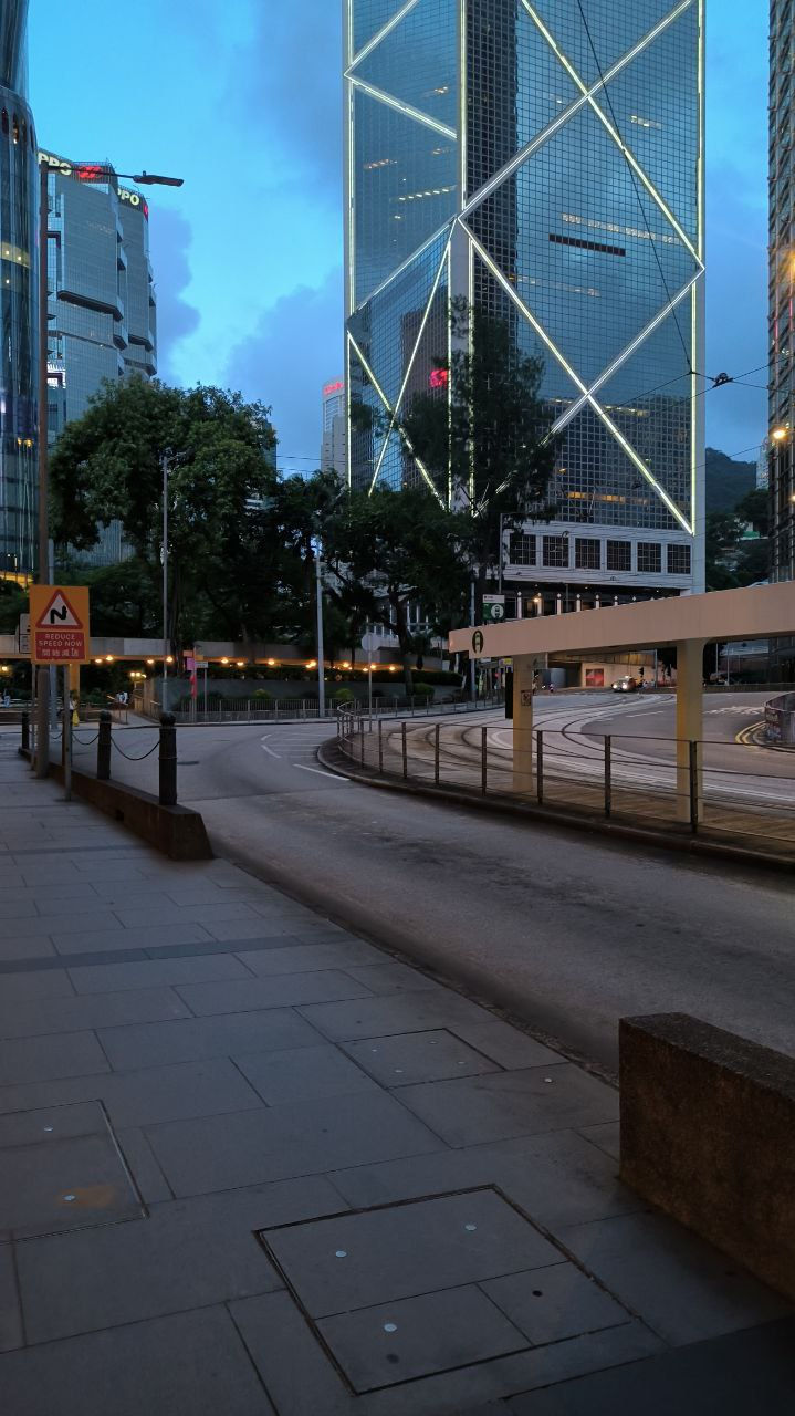 Bank of China Tower in Hong Kong, home to one of the city's note-issuing banks