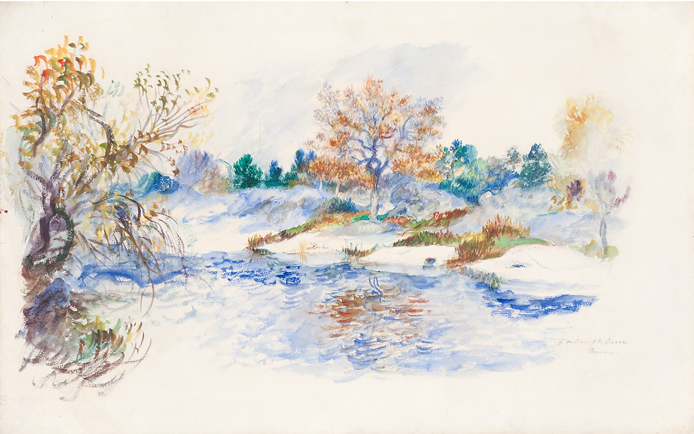 Landscape, Autumnal Effect, ca 1885–86. Photograph: Collection of David Lachenmann