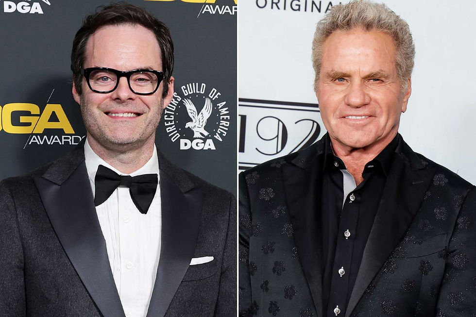 Bill Hader was a driver for Martin Kove in the '90s. Credit: Maya Dehlin Spach/FilmMagic; Frazer Harrison/Getty