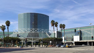 Los Angeles Convention Center in downtown Los Angeles during its major expansion project