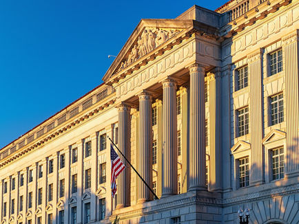 Herbert C. Hoover Federal Building in Washington, home of the U.S. Department of Commerce